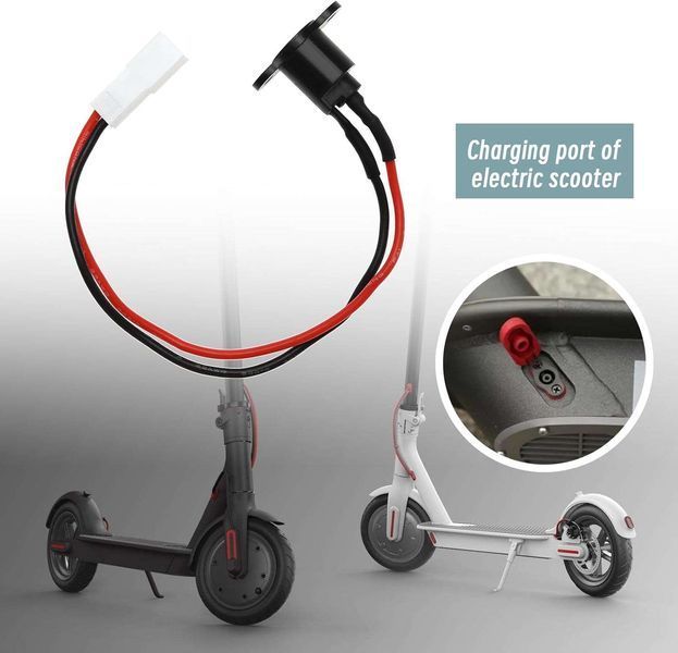 Крышка зарядного порта с кабелем для Xiaomi M365/Pro/Pro2 и Ninebot F20/F25/F30/F40 1734 фото