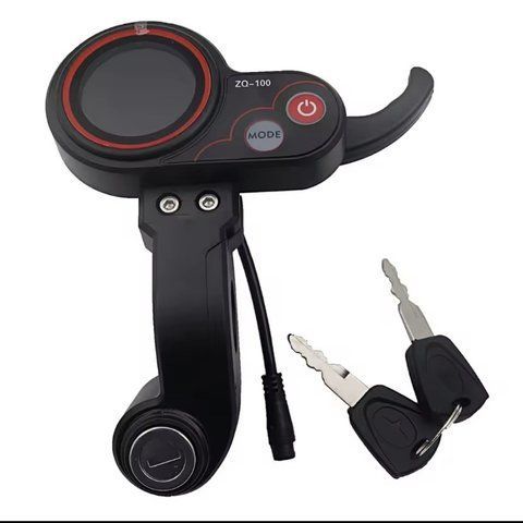 Дисплей ZQ-100 для електросамоката Kugoo M4 Pro з ключами запалювання (6 pin) 534 фото