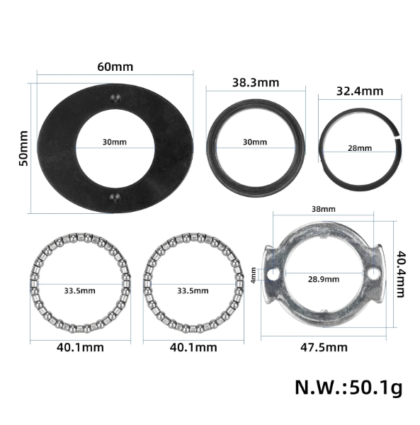Комплект подшипников рулевой стойки для электросамоката Xiaomi M365 / 1S / Pro / Pro 2 785 фото