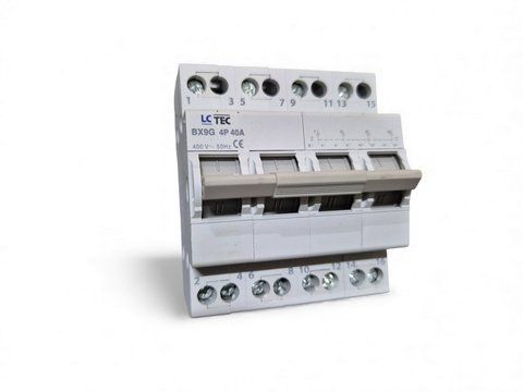 Перемикач введення резерву 1-0-2 LC TEC BX9G 4P 40A 156 фото