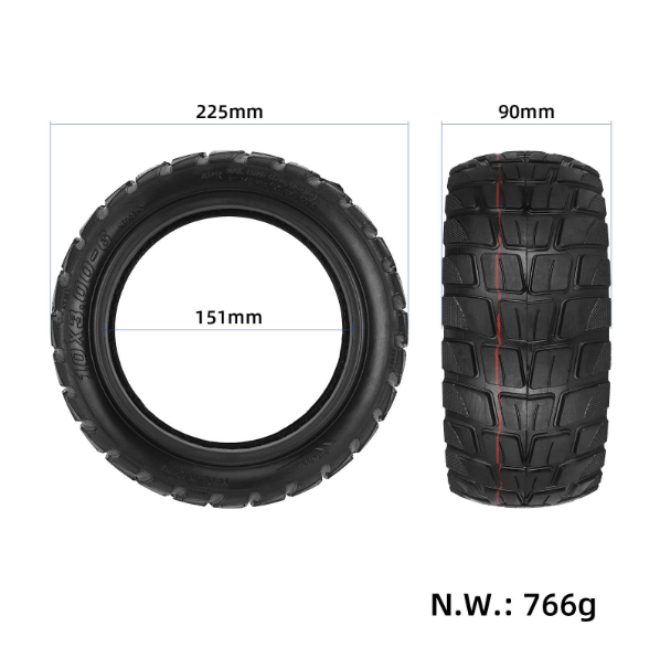 Бескамерная шина 10&times;3.00-6 для электросамоката Kugoo M4 Pro 701 фото