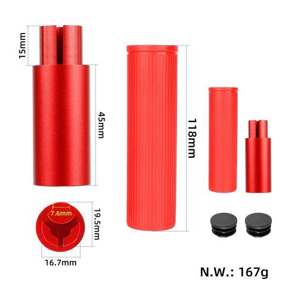 Красный силиконовый удлинитель руля Ulip для Xiaomi M365, 1S, Pro, Pro 2, Mi 3 и Ninebot ES 1463 фото