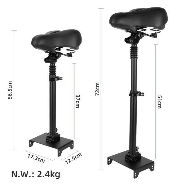 Чорне регульоване сидіння для Segway Ninebot MAX G30 1141 фото