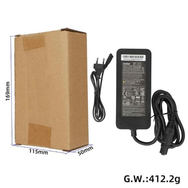 Зарядное устройство 54.6V 1.3A для электросамоката Xiaomi 5 Max / 4 Pro Plus / 4 Pro Max / Ninebot MAX G3 / F3 / GT3 / ZT3 Pro 890 фото